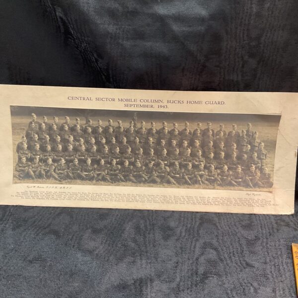 Vintage 1943 photograph of the Bucks Home Guard mobile column.