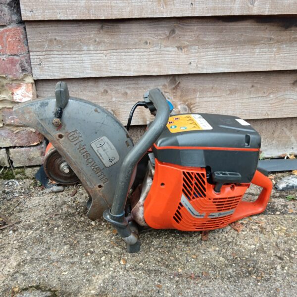 Used Husqvarna petrol disc cutter for concrete and asphalt cutting.