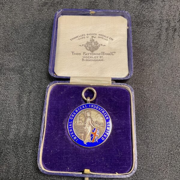 Vintage ICI Kynoch medal in presentation case.