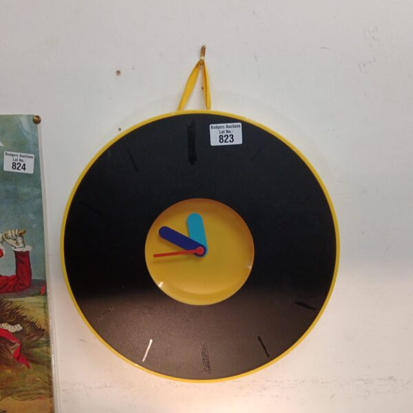 Vintage IKEA retro wall clock with a minimalist design.