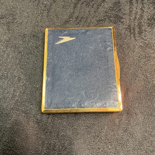 Vintage BOAC Mascot cigarette case with airline logo.