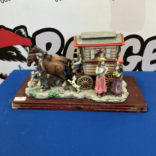 Detailed Academy Collection caravan model with horses.