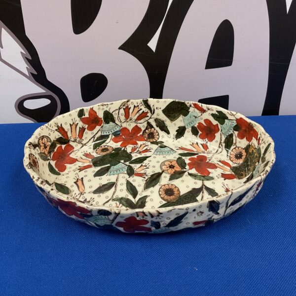 Antique Victorian chintz Imari bowl - hollinshead & kirkham tunstall
