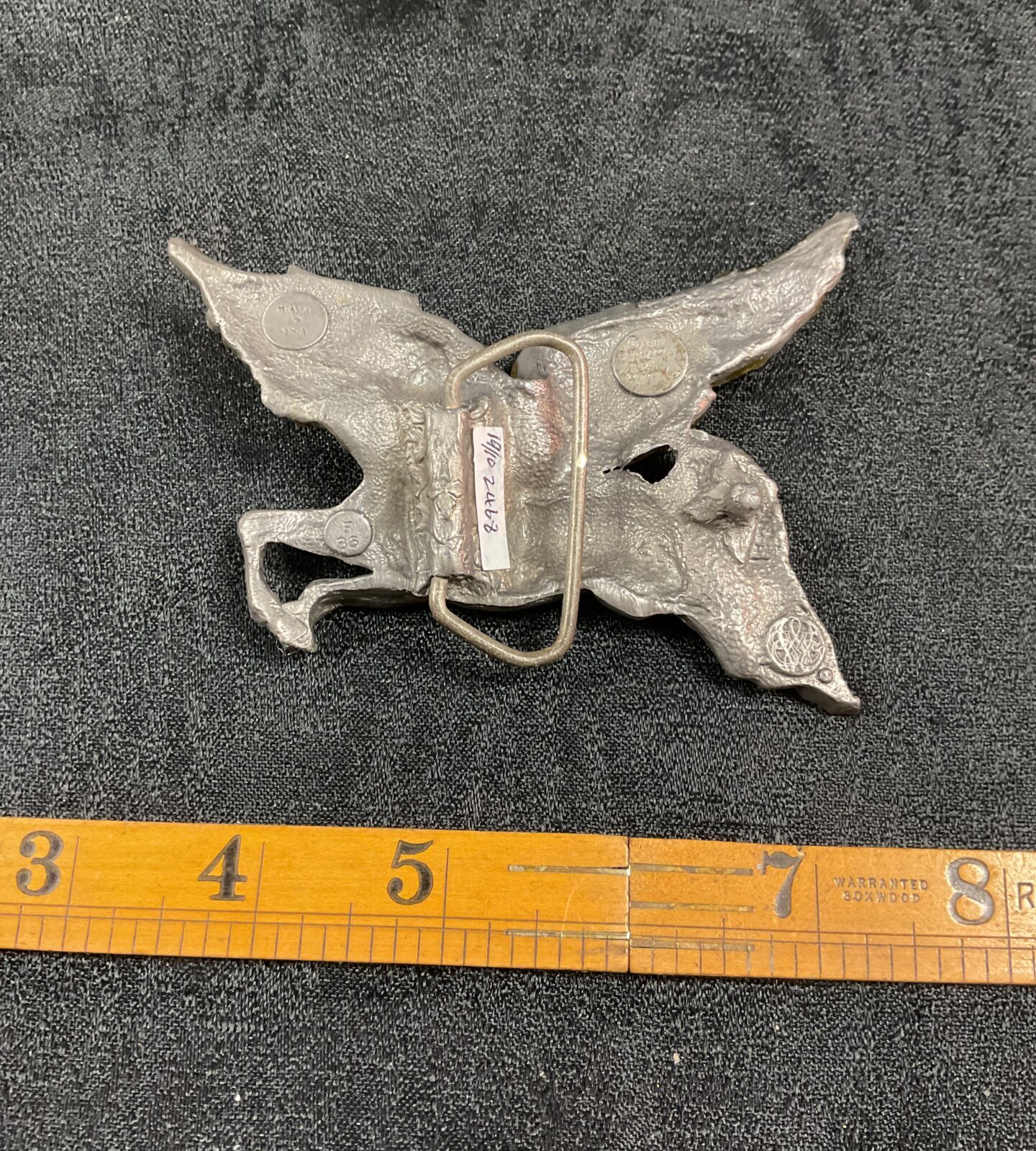 Cast metal Pegasus belt buckle - Image 2