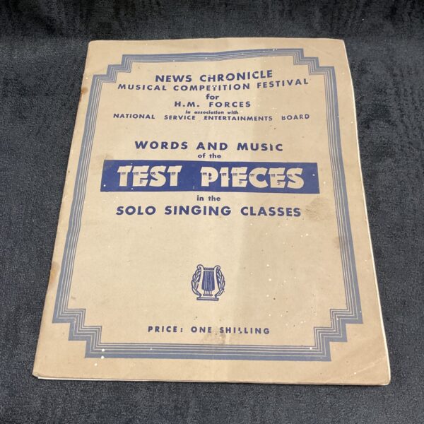Ww2 Copy of news chronicle Hm Forces music song book