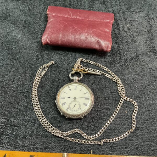sterling silver pocket watch working