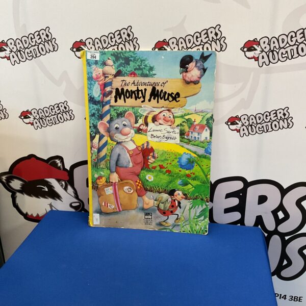 Vintage 90s CLB Monty Mouse book cover illustration.