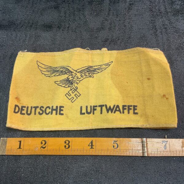 Vintage WWII Deutsche Luftwaffe cloth armband, a rare military collectible.