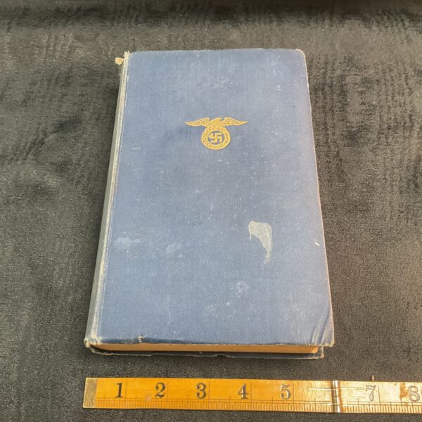 Cover of a 1939 English edition of Adolf Hitler’s Mein Kampf.