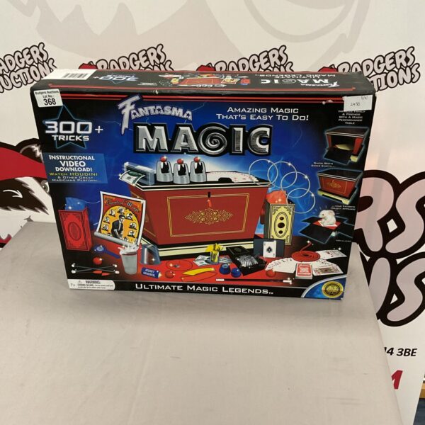 Vintage Fantasma Magic Set in colourful box, collectible toy.