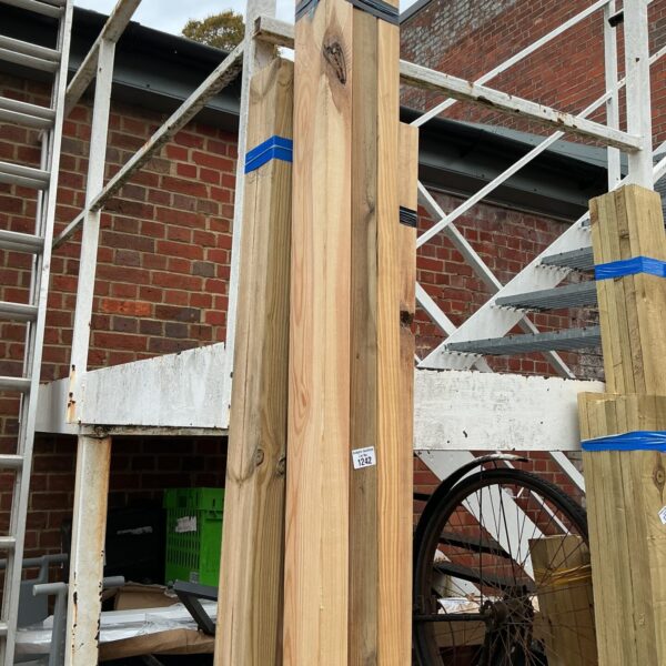 Stack of 8’6” timber bundles for construction and DIY projects.