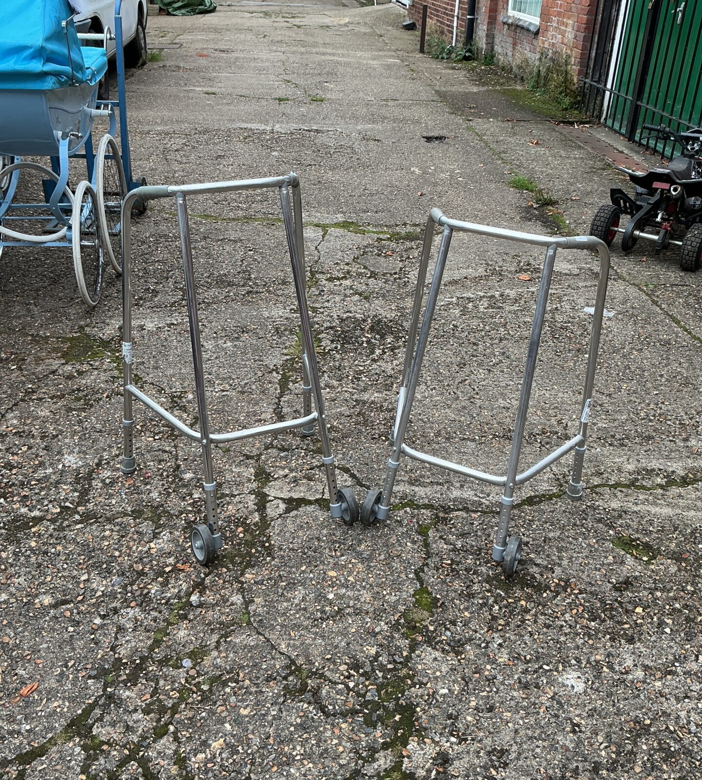 Two walking assistance frames