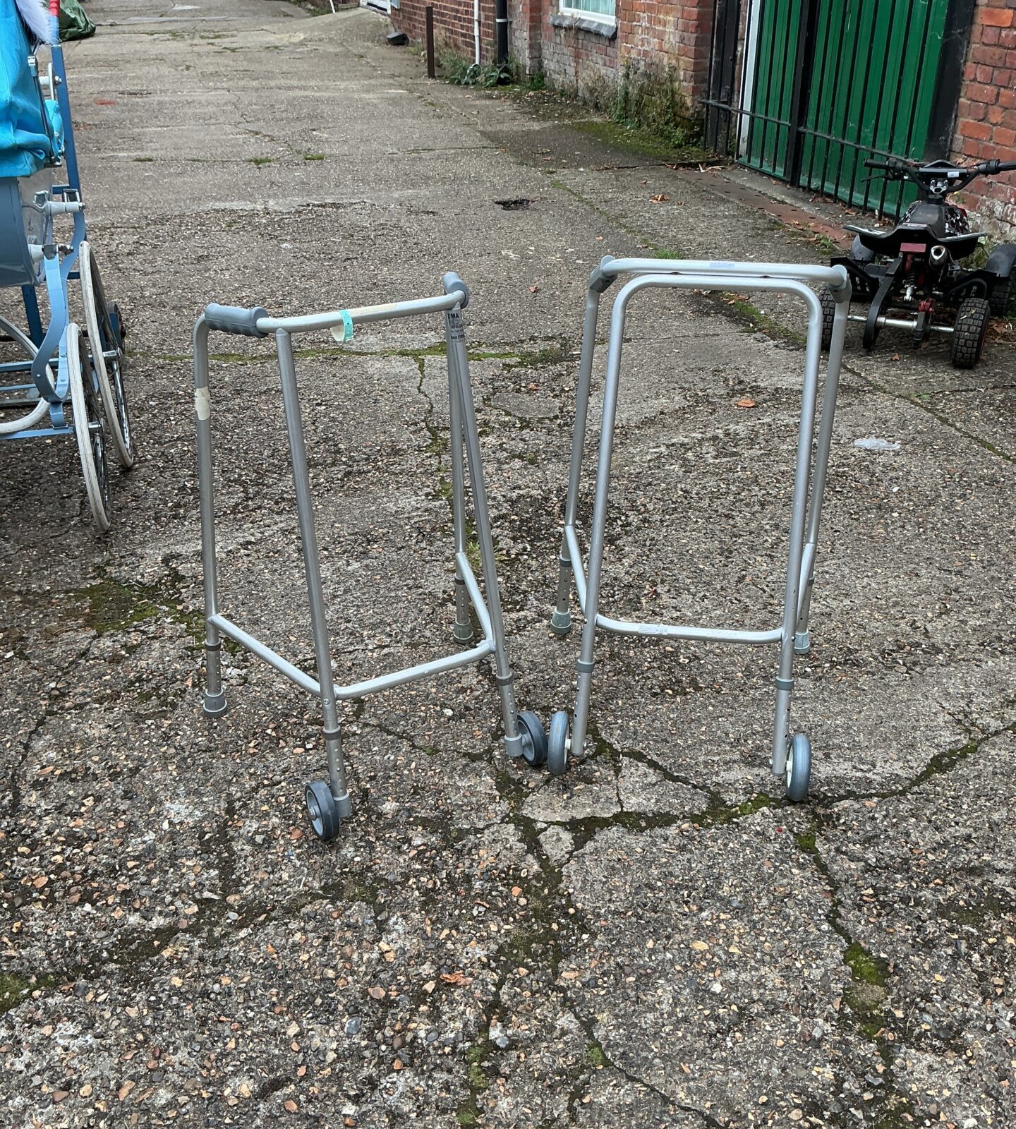 Two walking assistance frames