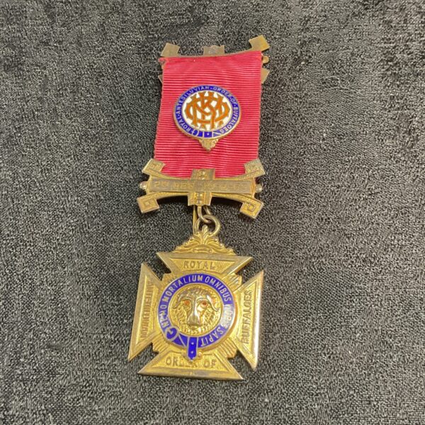 Silver gilt Royal Antediluvian Order of Buffaloes jewel from Kenya.