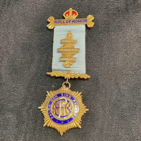 Antique Royal Antediluvian Order of Buffaloes Roll of Honour Jewel