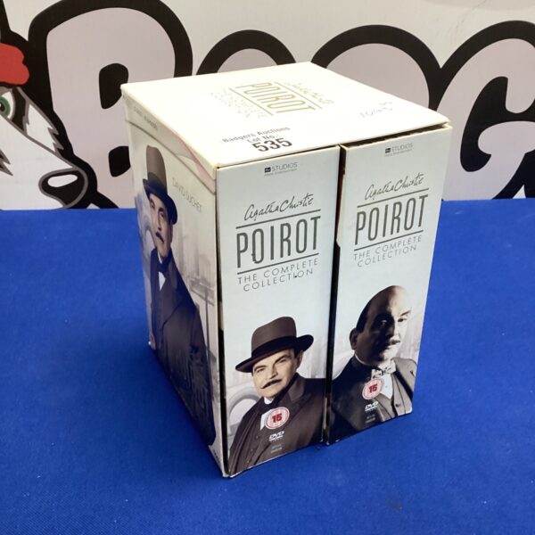 Agatha Christie Poirot DVD boxset featuring David Suchet on the cover.