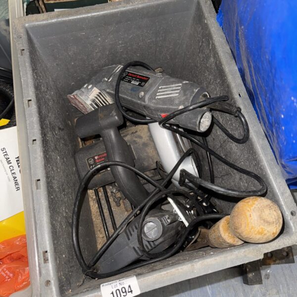 Corded power drill from a shed clearance lot, ideal for DIY.