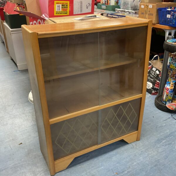 Mid century glass fronted display cabinet