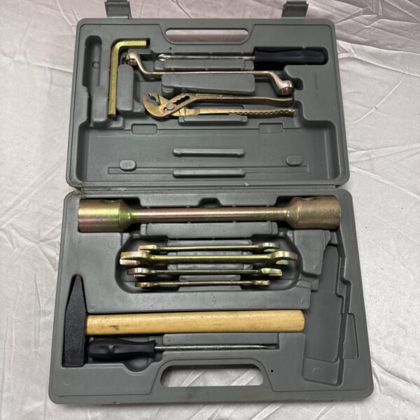 Open Iveco tool set with various specialized tools inside.