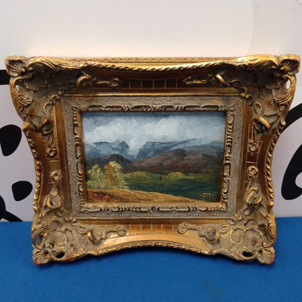 Jack R Mould landscape painting of the Lairig Ghru in the Scottish Highlands.