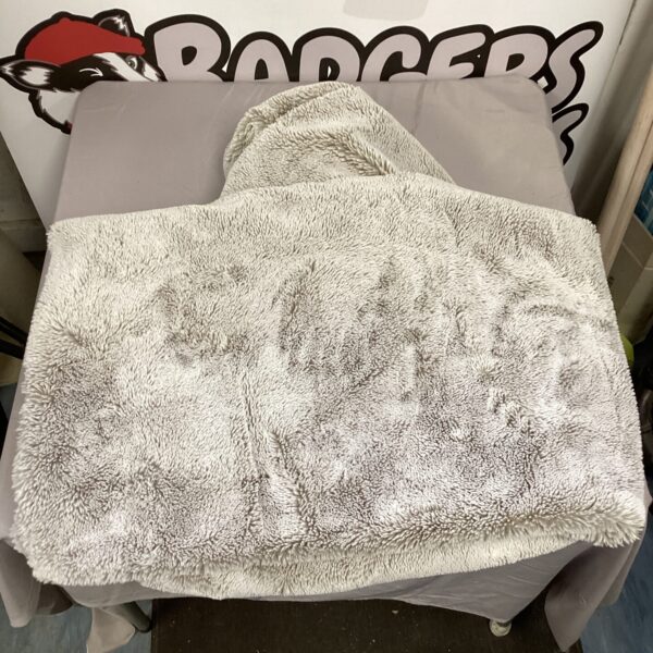 Cream John Lewis faux fur throw blanket for cosy home decor.