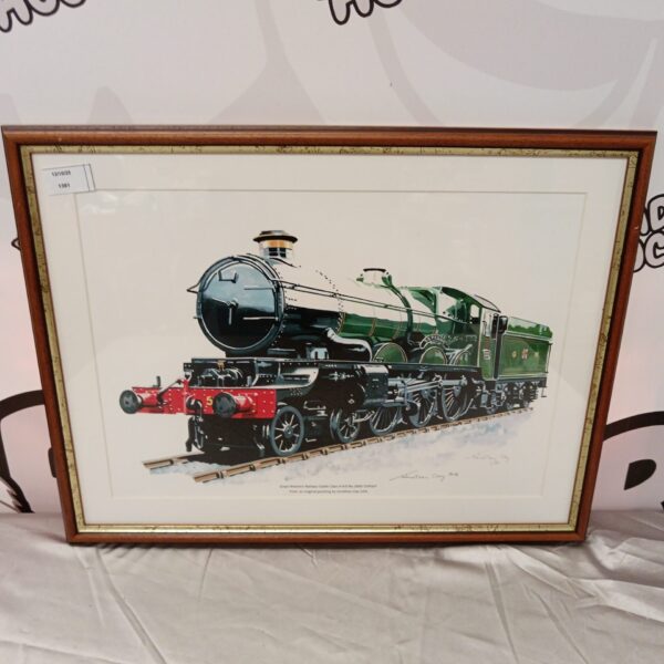 Limited edition Jonathan Clay print of a GWR Castle Class steam train.