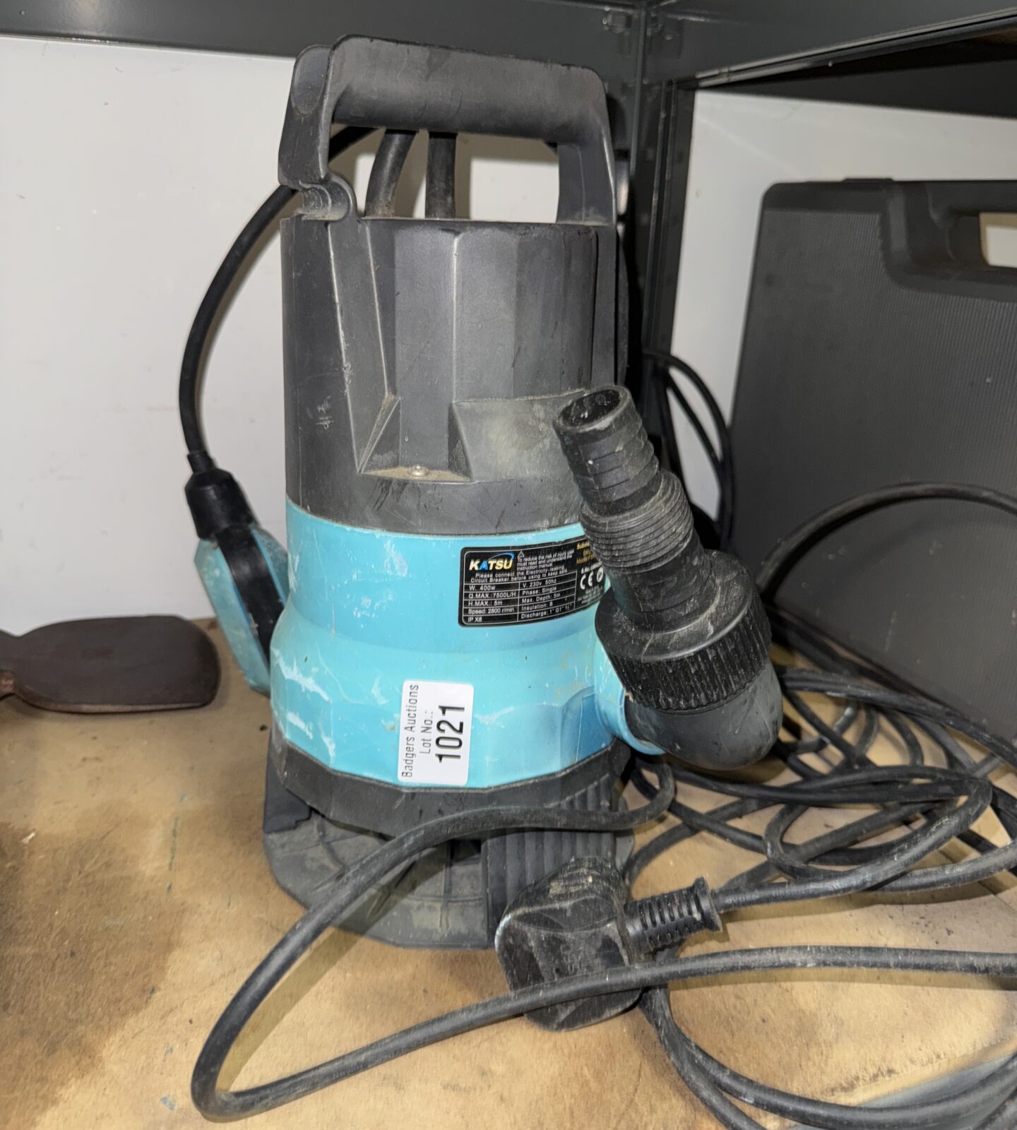 Katsu dirty water pump, 7500L/H submersible pump for garden use.