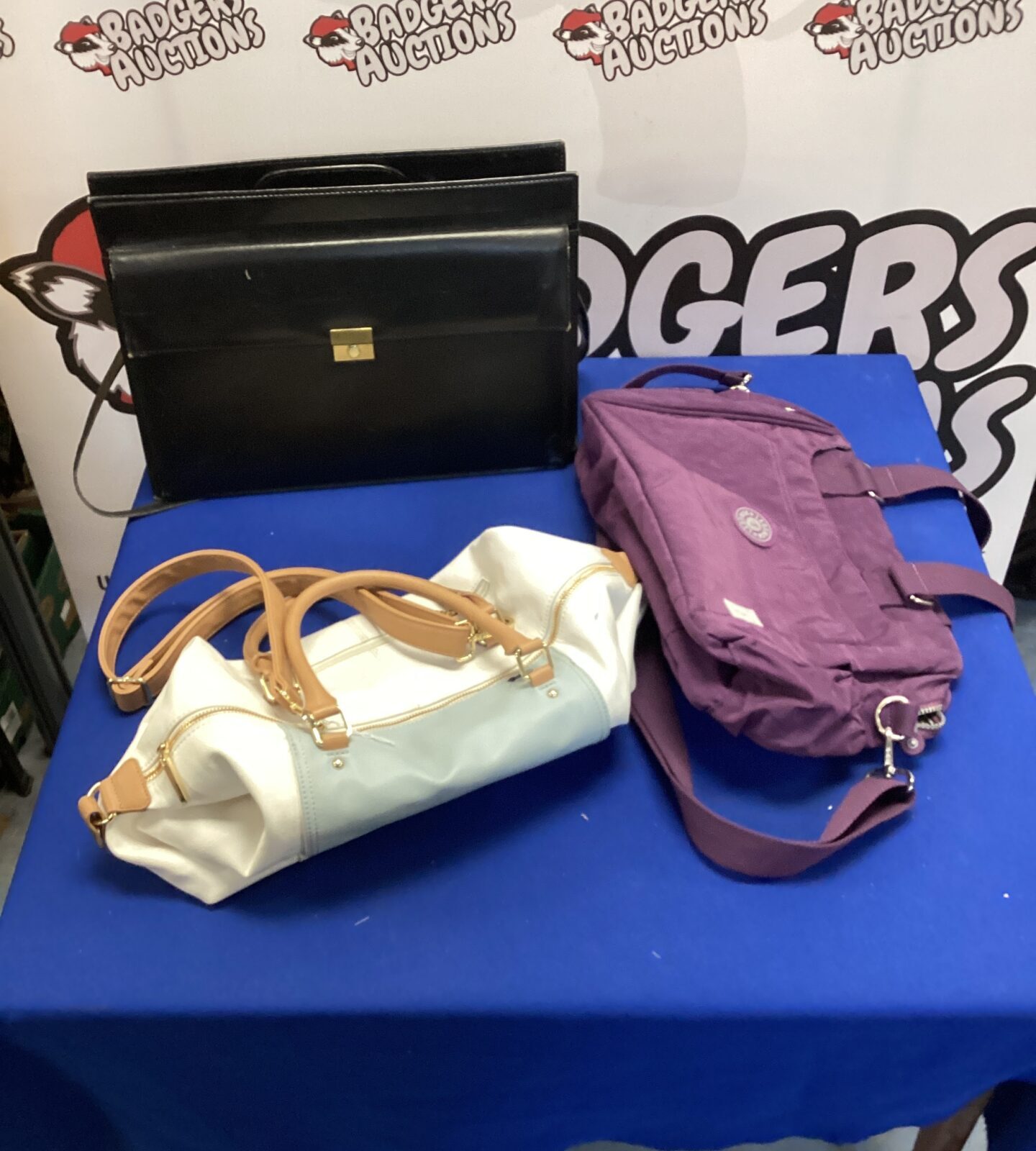 Ladies handbag bundle featuring colourful shoulder bags.
