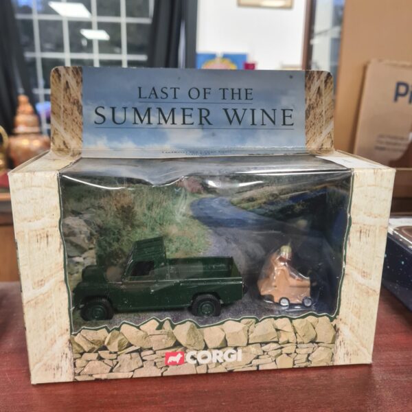Boxed Corgi Last of the Summer Wine diecast model in good condition.