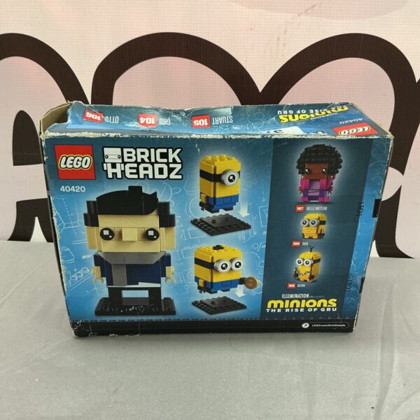 Lego Minions BrickHeadz 75547 set box front view.