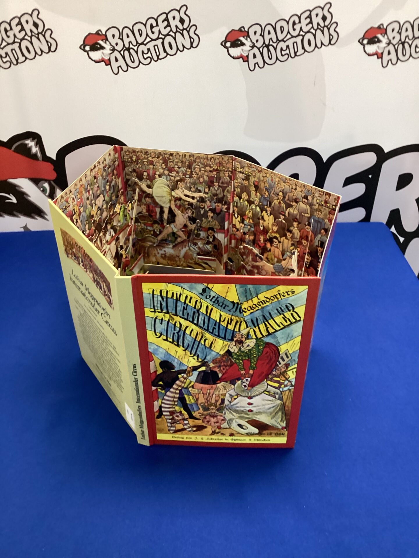 Vintage German Pop Up Book Of The Circus Lothar Meggendorfers 