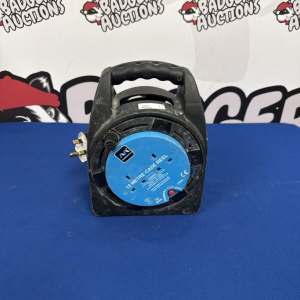 Masterplug 12m two gang extension reel for outdoor power.