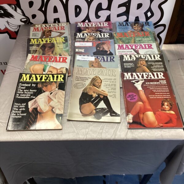 Vintage Mayfair magazine collection for adult collectors.