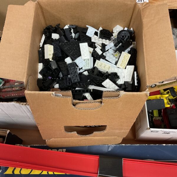 Mixed lot of colourful Mega Blocks building bricks.