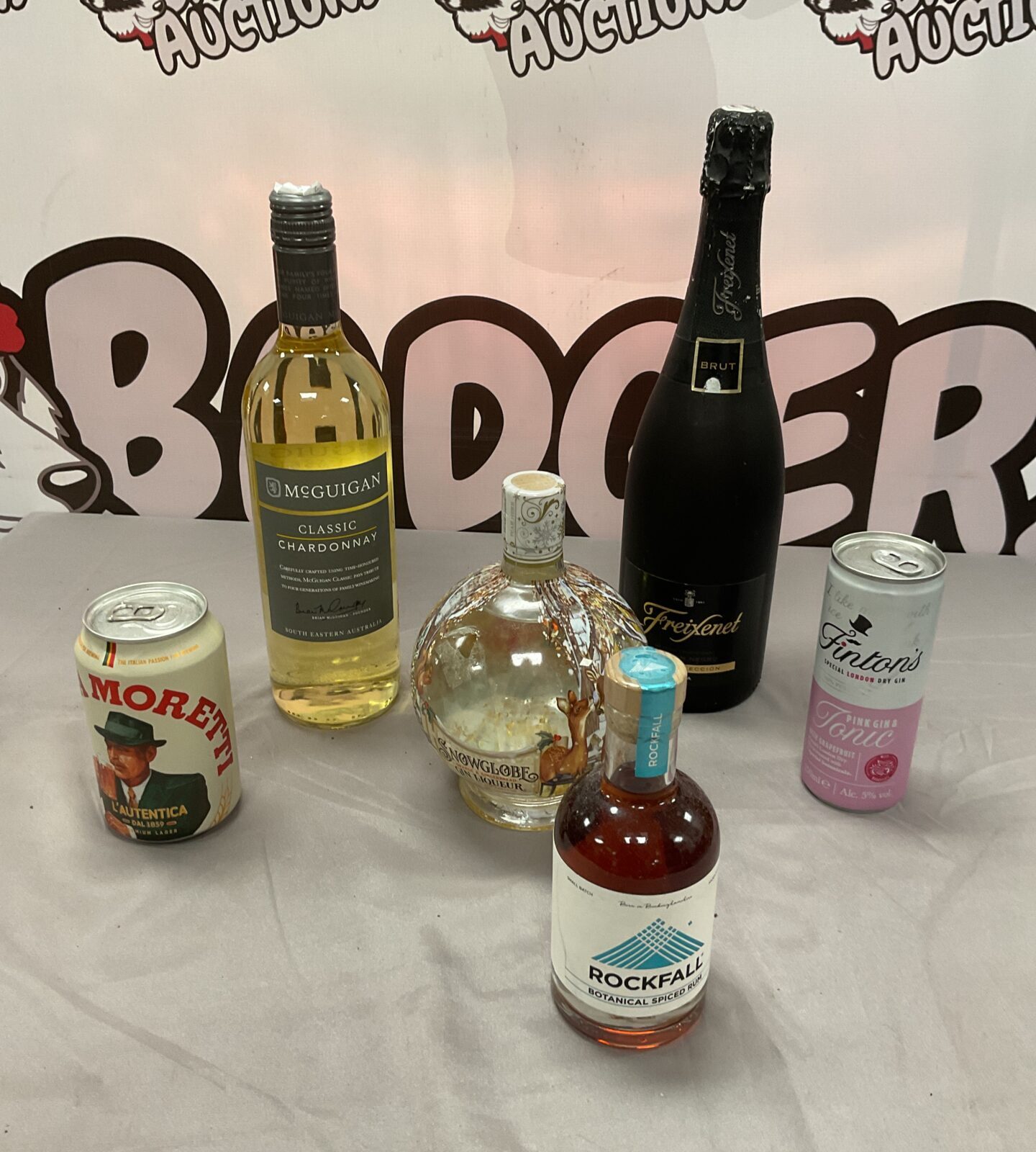 selection of mixed alcohol Inc snowglobe gin liqueur rockfall spiced ...