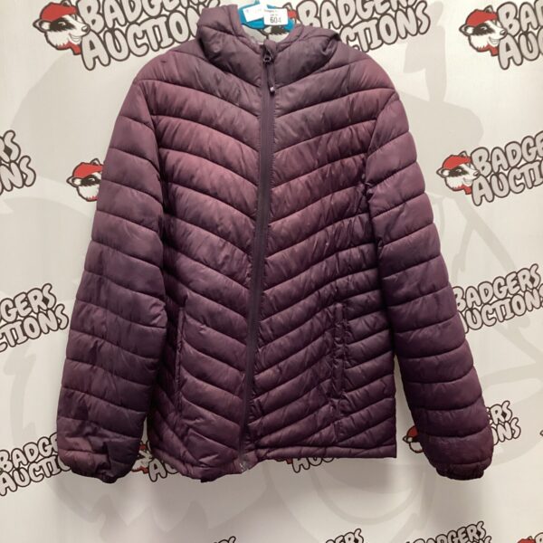 Women's size 16 Mountain Warehouse puffer jacket for winter warmth.