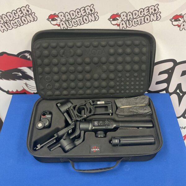 Moza Air2 gimbal inside a protective carrying case.