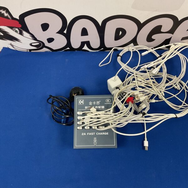 Multi-function adapter for fast charging electronic devices.