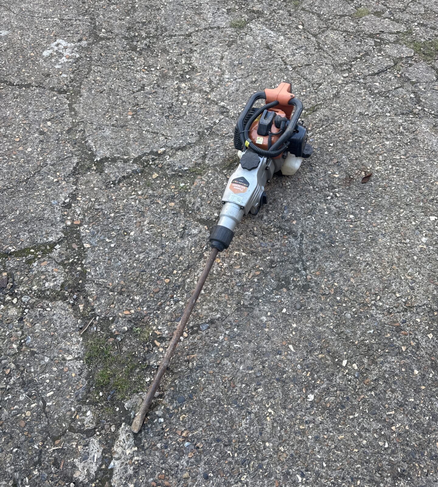 Untested Neilsen CT4342 petrol concrete breaker for demolition work.