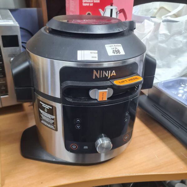 Digital Ninja Foodi air fryer on a countertop.