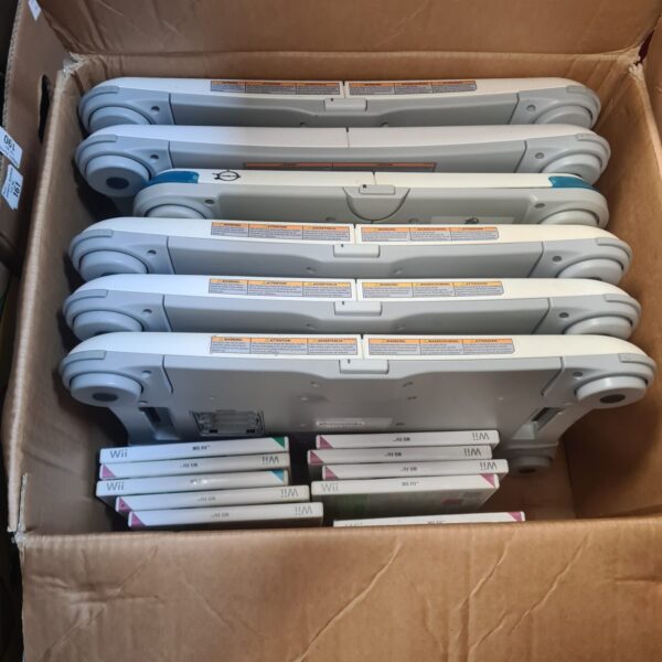 Lot of Nintendo Wii Fit Balance Boards for gaming and fitness.
