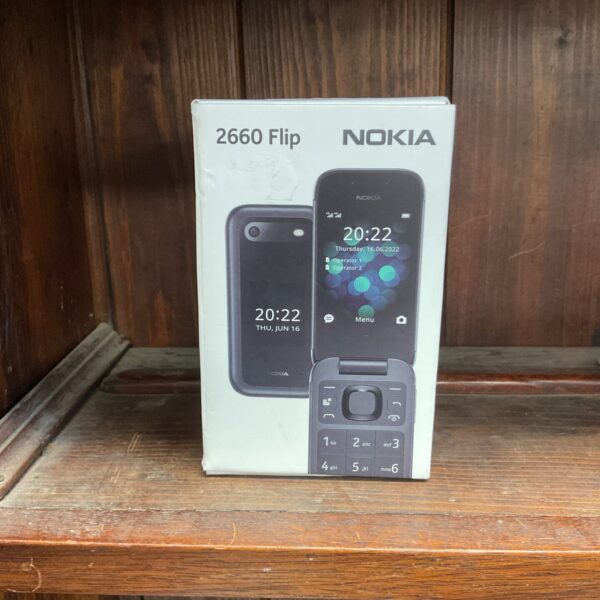 Closed Nokia 2660 Flip phone showing the display.