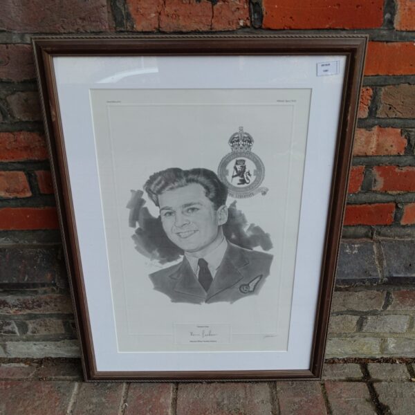 Signed Norman Jackson print, RAF Victoria Cross WWII memorabilia.