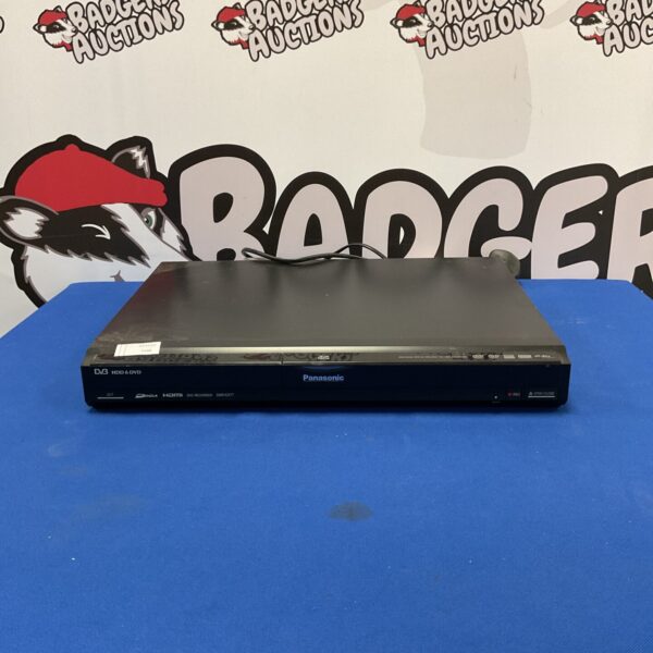 Silver Panasonic DMR-EX77 DVD recorder for home entertainment.