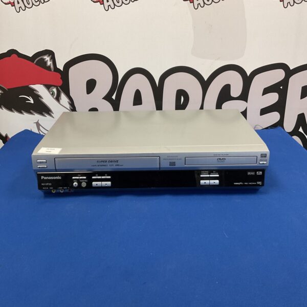 Silver Panasonic NV-VP33 hi-fi stereo DVD player for home entertainment.