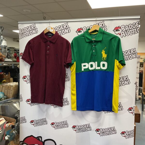 Maroon Polo Ralph Lauren performance polo shirt for sale.