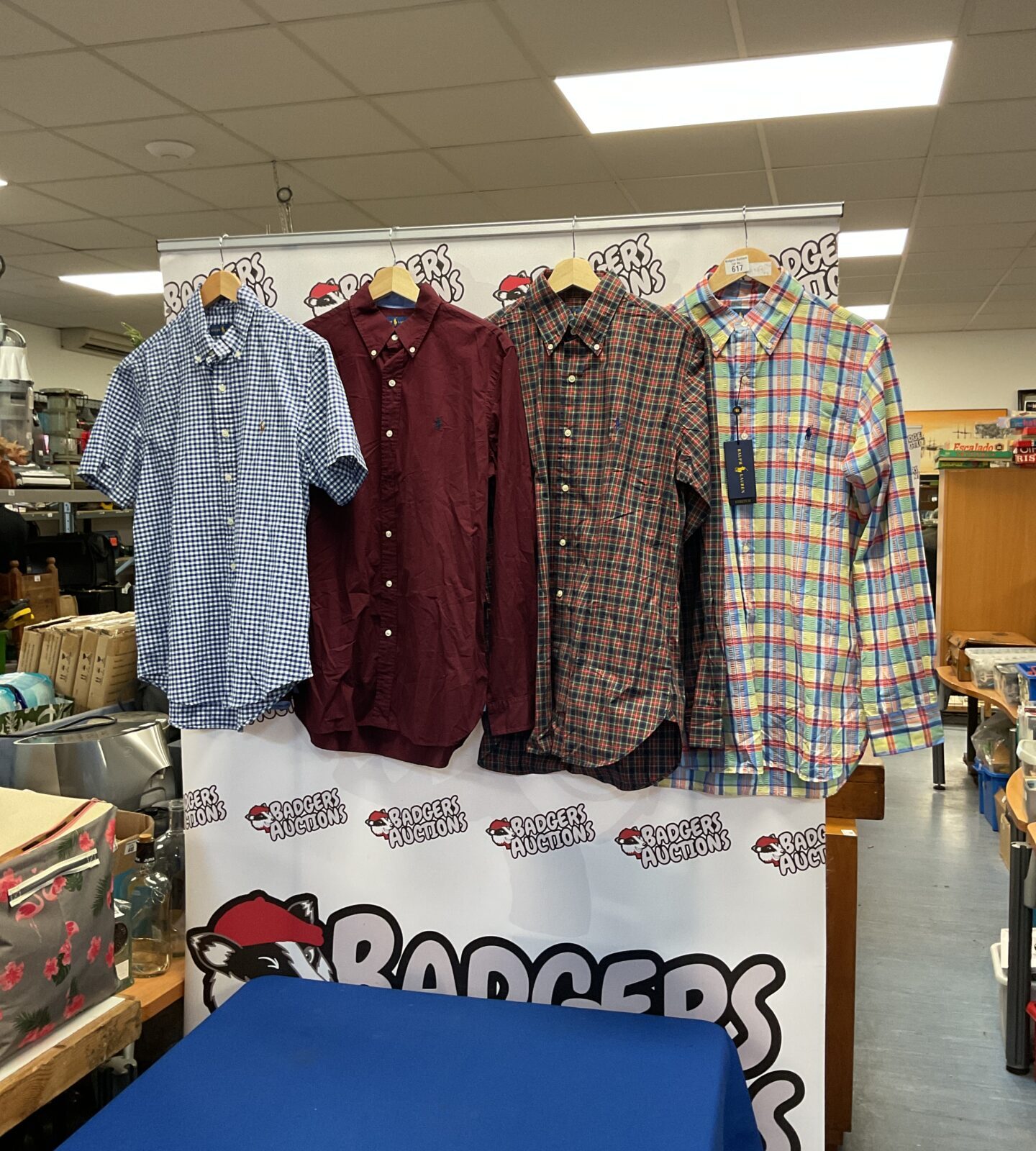 Polo Ralph Lauren shirt lot, men's designer clothing.