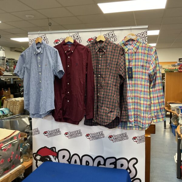 Polo Ralph Lauren shirt lot, men's designer clothing.