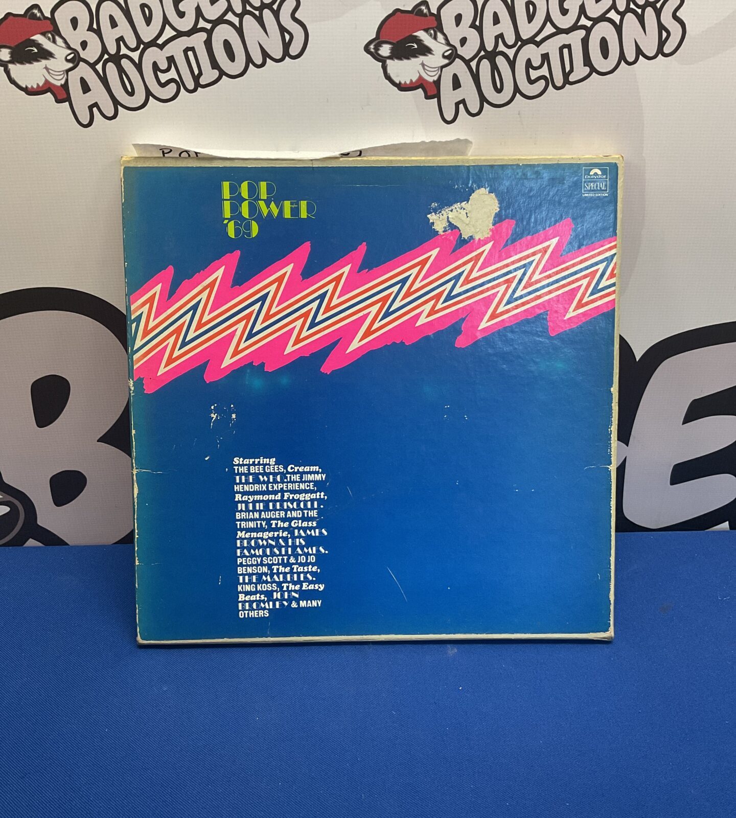 Vintage Pop Power 69 LP box set with Jimi Hendrix, Cream, and The Who.