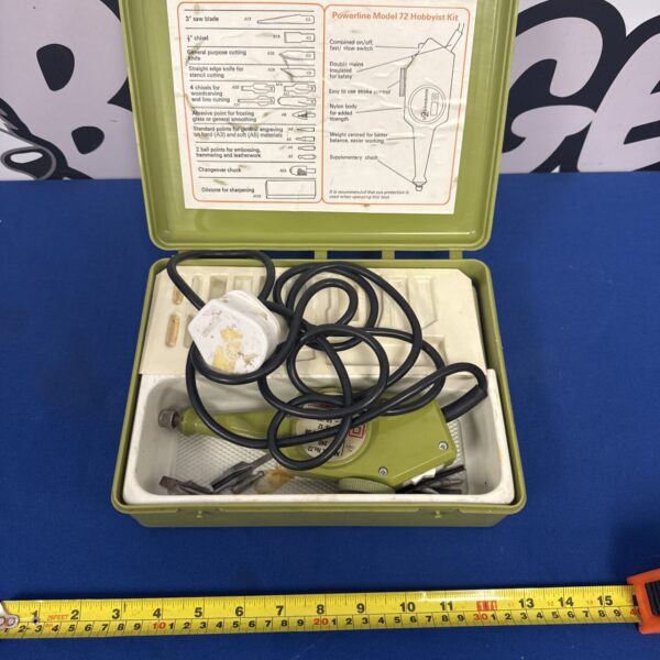 Open Powerline Model 72 Hobbyist Kit with attachments visible.